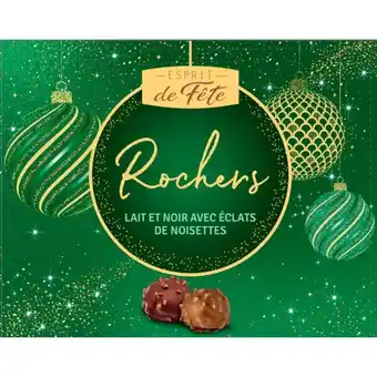 Carrefour Esprit de fête rochers en chocolat offre