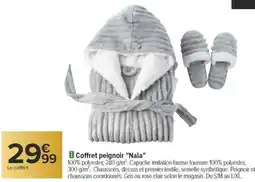 Carrefour Coffret peignoir naia offre