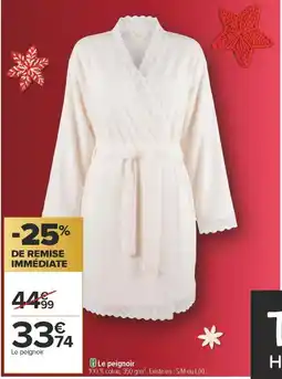 Carrefour Le peignoir offre