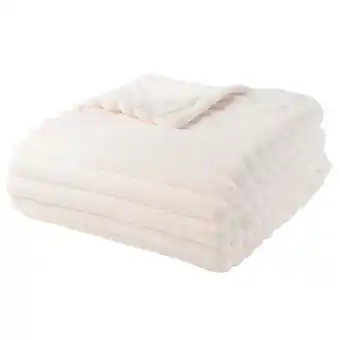 Carrefour Tex home plaid flanelle avec rayures offre