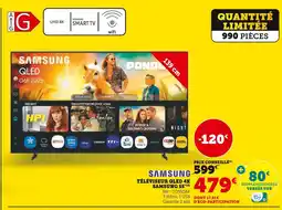 Super U Samsung téléviseur qled 4k 55 offre