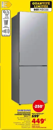 Super U Samsung réfrigérateur combine samsung offre