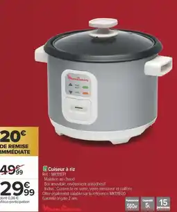 Carrefour Moulinex cuiseur à riz offre