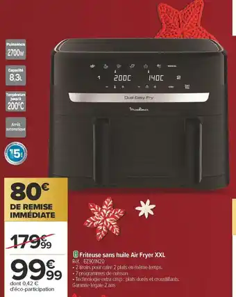 Moulinex friteuse sans huile air fryer xxl