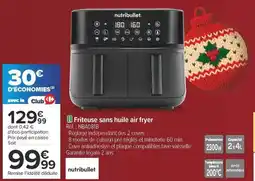 Carrefour Friteuse sans huile air fryer offre