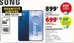 Super U Samsung galaxy s25 offre