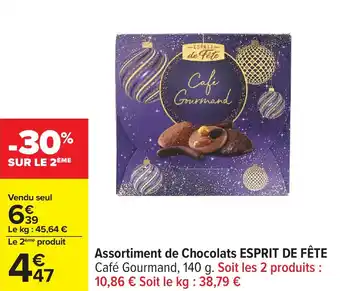 Carrefour Assortiment de chocolats esprit de fête offre