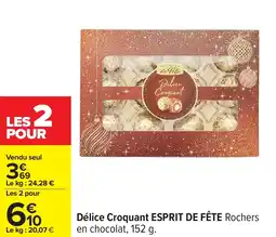 Carrefour Délice croquant esprit de fête offre