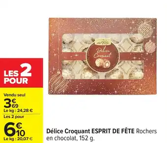 Carrefour Délice croquant esprit de fête offre