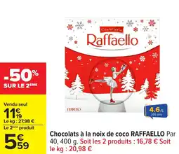 Carrefour Chocolats à la noix de coco raffaello offre