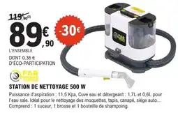 E.Leclerc Brico FAR TOOLS Station de nettoyage 500 w offre