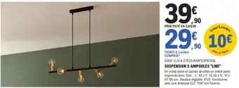 E.Leclerc Brico Suspension 5 ampoules "line" offre