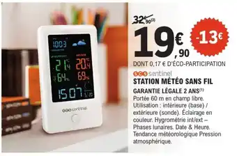 E.Leclerc Brico Station météo sans fil offre