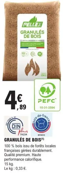 E.Leclerc Brico Granulés de bois offre