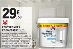 E.Leclerc Brico Peinture murs et plafonds offre