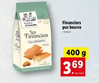 Lidl Financiers Pu Beurre offre