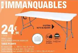 E.Leclerc Brico Table pliante offre