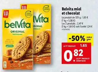 Lidl Belvita Miel Et Chocolat offre