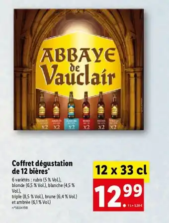 Lidl Coffret Dégustation De 12 Biéres offre