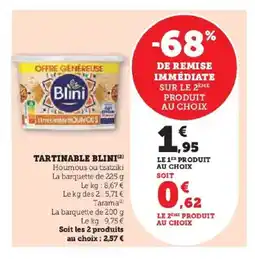 Hyper U BLINI Tartinable offre