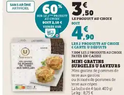 Hyper U Mini gratins surgeles u saveurs offre
