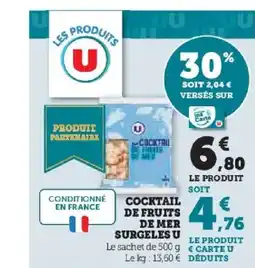 Hyper U Cocktail de fruits de mer surgeles u offre