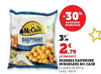 Hyper U MCCAIN Pommes dauphine surgelees offre