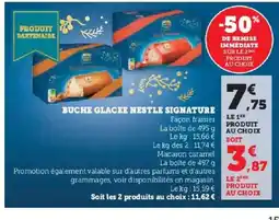 Hyper U Buche glacee nestle signature offre