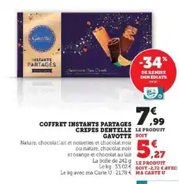Hyper U GAVOTTE Coffret instants partages crepes dentelle offre