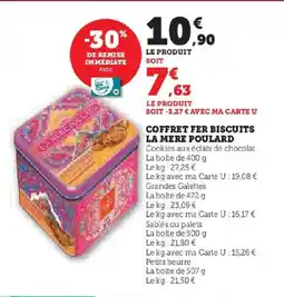 Hyper U LA MERE POULARD Coffret fer biscuits offre