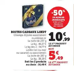 Hyper U LINDT Boites cadeaux offre