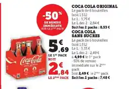 Hyper U COCA COLA Original offre