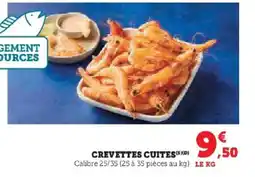 Hyper U Crevettes cuites offre