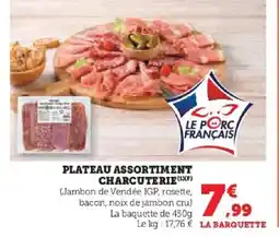 Hyper U Plateau assortiment charcuterie offre