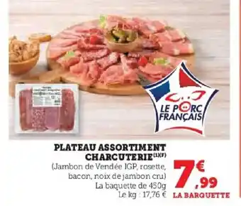 Hyper U Plateau assortiment charcuterie offre
