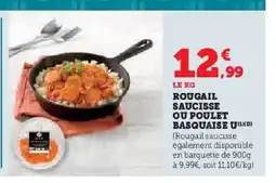 Hyper U Rougail saucisse ou poulet basquaise u offre