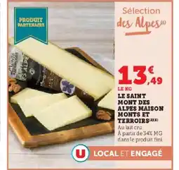 Hyper U Le saint mont des alpes maison monts et terroirs offre