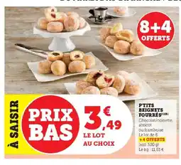 Hyper U P'tits beignets fourrés offre