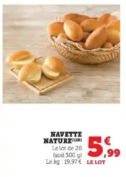 Hyper U Navette nature offre