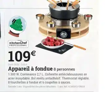 Espace emeraude Appareil à fondue offre