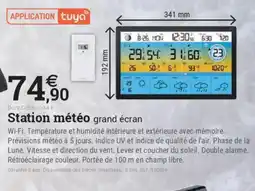 Espace emeraude Station météo grand écran offre