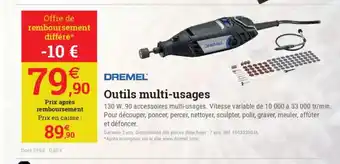 Espace emeraude DREMEL Outils multi-usages offre