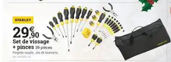 Espace emeraude STANLEY Set de vissage + pinces offre