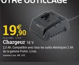 Espace emeraude Chargeur 18 V offre
