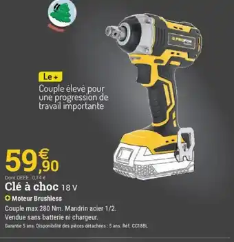 Espace emeraude Clé à choc 18 V offre