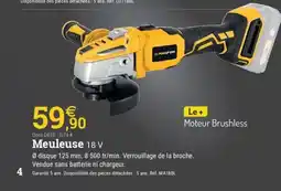 Espace emeraude Meuleuse 18 V offre