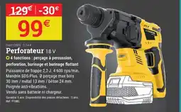 Espace emeraude Perforateur 18 V offre