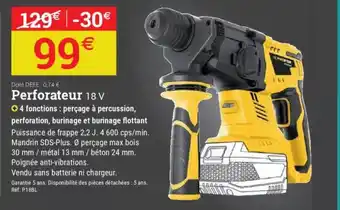 Espace emeraude Perforateur 18 V offre