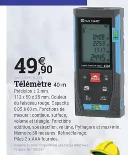 Espace emeraude Télémètre 40 m offre