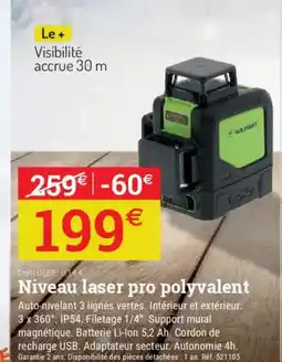 Espace emeraude Niveau laser pro polyvalent offre